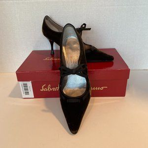 Salvatore Ferragamo Velvet Pumps
